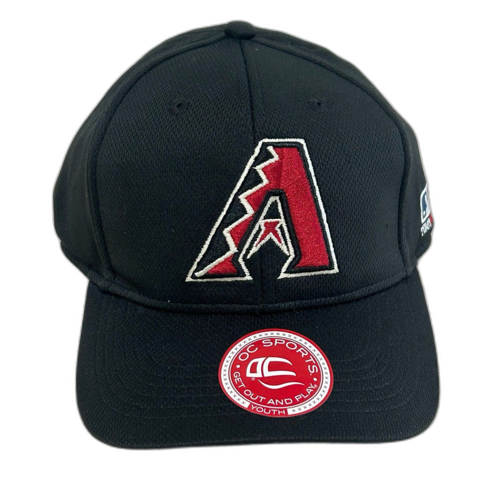 MLB Cap Hat Youth Size Adjustable Black Arizona Diamondbacks Team OC Sports